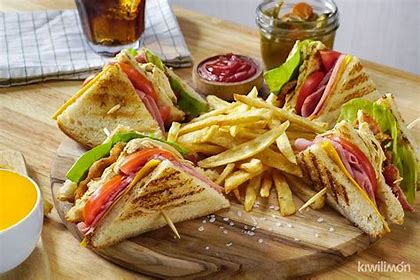 Club Sandwich with Fries
