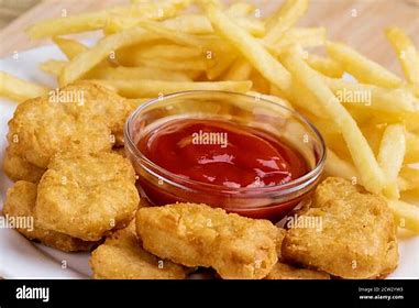 Nuggets with Fries 

